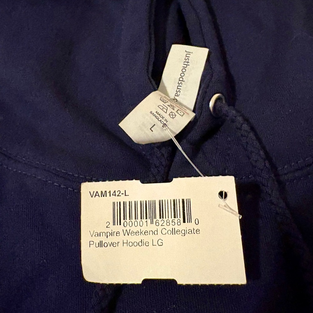 Vampire Weekend Collegiate Navy Hoodie - Picture 2 of 2